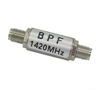 Filtre passe-bande pour radioastronomie 1420 MHz, design compact en aluminium avec faible perte d'insertion et connecteurs pour une purification fiable du signal (coque ronde)