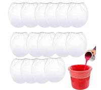Filtre peinture 1 gallon 15 pièces sacs filtrants 28x32 cm nylon réutilisables filet fin pour peinture hydroponie atelier blanc