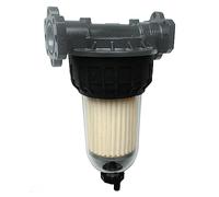 Filtre PIUSI pour Diesel, Essence et Huile, Kit Complet avec Support de Tête + 2x Cartouches, Débit 70 l/min, Pression 5 bar, Filtration Absorbante d'Eau 30 microns | Clear Captor F00611B10