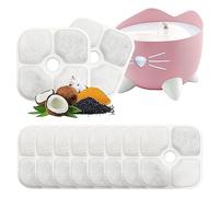 Filtre Pixi Fontaine Eau Chat 10 Filtres Filtre Fontaine Eau Chat Compatible avec Catit Pixi 43717 Trois Couches Système De Filtration pour Fontaine à Eau Et Chat pour Animaux De Compagnie De 2,5 L