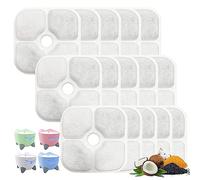 Filtre Pixi Fontaine Eau Chat 15 Filtres Compatible avec Catit Pixi 43717 Système De Filtration pour Fontaine à Eau Et Chat de 2,5 L