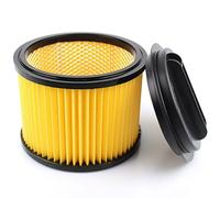 Filtre plissé de rechange de qualité supérieure avec bouchon à vis Compatible avec Einhell TC-VC 1820 S/SA/Kit, 2342167, 2342175, 2342425 aspirateur eau et poussière | Compatible avec Einhell 2351113