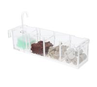 Filtre pour Aquarium en Acrylique à Trois Fonctions, Boîte Suspendue | Filtration Biologique, Coton Visible et Média Immergé, Entretien Simple, pour Bacs Plantés et Usage Domestique