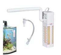 Filtre pour Aquarium,Silencieux Compact Réglable Filtration Multifonction | Filtre Submersible pour Aquarium | Adapté Bassins, Jardins Aquatiques, Élevages de Poissons, Tortues,