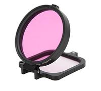 Filtre pour caméra de mouvement, correction des écarts de couleur de 5 à 25 m, filtre de plongée stable 58 mm avec corde à main pour caméra de mouvement (violet plongeant)