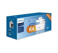 Filtre à eau Micro X Clean Philips AWP212. Cartouches pour filtration d'eau. Compatible avec les carafes Philips et les principales marques. Cartouche ovale. Pack 5+1.