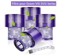 Filtre pour Dyson V10 SV12,Filtre pour Dyson Cyclone V10 SV12 Series V10 Absolute/Animal/Total Clean/Motorhead Aspirateurs,4 Packs