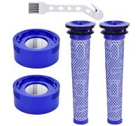 Filtre pour Dyson V7 V8, 4 Pack Filtres de Rechange pour Dyson V7 Animal V8 Animal V8 Absolute & SV10 Vacuum, 2 Post-Filtres HEPA, 2 Pré-Filtres, Remplace la pièce # 965661-01 & 967478-01