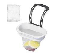 Filtre pour évier de cuisine - Le filtre à déchets évite le colmatage de l'outil avec 50 sacs en | Filet pour la collecte des déchets d'évier de cuisine | Pour le pelage, Noir et blanc.,