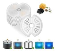 Filtre pour Fontaine à Eau - AUTREMENT - 8 PCS - Charbon Actif - Triple Filtration - Compatible 2L/2.5L