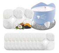 Filtre pour Fontaine à Eau Chat - 13 Filtres Compatibles avec Catit Pixi 43717 - Système de Filtration à Trois Couches pour