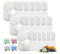 Filtre pour fontaine à eau - Compatible Catit Pixi - 3 couches - Lot 15 - Pour chat - PLIDON - FILTRE A AIR