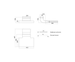 Filtre pour Hotte de Cuisine Falmec KACL.951