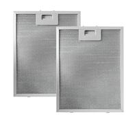 Filtre pour hotte de cuisine - Pack double de filtres de ventilation pour poêle, écran de rechange en aluminium à 5 couches, conception pour absorption d'huile lourde, installation simple
