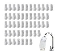 Filtre Pour Robinet D'Évier | Pochette Rechange En Coton,Lot De 50 Sachets Filtres Eau Froide Et Chaude | pour Calcaire Sédiments Sable Robinet Eau de Source Maison Cuisine Salle de Bain