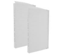 3x Filtre pour VMC (2pcs) Itho Daalderop HRU ECO 200 (F7)