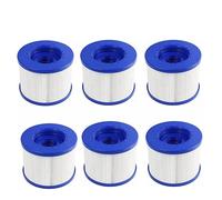 Filtre pour Wave Spa Gonflable Cartouche Filtration Standard et Vissées Pack 6 pour Cosy Spa, Wave Spa, Clever Spa et de Plus