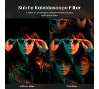 Filtre Prisme 8 Répétition 82mm Verre Optique Anamorphique pour Appareil Photo - Effets Photographiques Subtils avec Répétition Fractale et Courbure Lumineuse