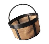 Filtre professionnel pour machine à café 12 tasses en acier inoxydable Mailles permanentes Accessoires pour bureau/maison Filtre de rechange
