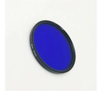 Filtre Protection Circulaire, Filtre Fin de Couleur Rouge, Orange, Jaune, Vert, Bleu, Violet, 37/40,5/43/46/49/52/55/58/62/67/72/77/82 mm for Objectif d'appareil Photo(58mm,Blue)