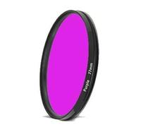 Filtre Protection Circulaire, Filtre Fin de Couleur Rouge, Orange, Jaune, Vert, Bleu, Violet, 37/40,5/43/46/49/52/55/58/62/67/72/77/82 mm for Objectif d'appareil Photo(43.0mm,Purple)