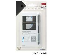Hori Filtre de Protection pour écrans Nintendo DSi - Ecran du haut et écran du bas tactile - avec Stylet Noir - Accessoire Licence Officielle Nintendo Dsi