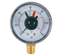 Filtre Pump Gauge - Mètre de pression de piscine, outil indicateur durable | 0-60 PSI Testeur de montage radial, dispositif de étanche, remplacement de c