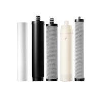 Filtre purificateur d'eau en acier inoxydable avec membranes d'ultrafiltration T33 - Système avancé de filtration de l'eau du robinet(5pcs)