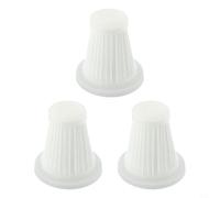 Filtre réutilisable et lavable pour aspirateur de voiture - Filtre de rechange pour aspirateur intérieur de voiture, compatible avec la plupart des aspirateurs portables 12 V (3 pièces)