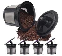 Filtre réutilisable - Tasse de rechange, passoire en | Compatible avec les machines à café 1.0 2.0 Mini Plus, facile à nettoyer, remplacement de capsules de tasse K écologique pour thé et