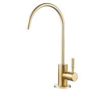 Filtre Robinet Tap de Cuisine avec Eau Potable, Acier Inoxydable 1/4, Or brossé
