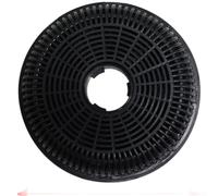 Filtre rond infusé au carbone pour hottes de cuisinière conçu pour piéger la brume d'huile de cuisson et les composés organiques volatils (128 x 24 mm)