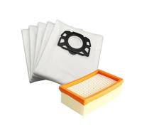 Filtre/sac, Compatible Avec Karcher, MV4, MV5, MV6, WD4, WD5, WD6, Compatible Avec Karcher, WD4000 À WD5999, Pièce De Rechange For Aspirateur Robot 2.863-006.0(1set)