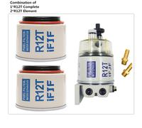 Filtre Séparateur Carburant/Eau R12t, Combinaison D'élément Filtrant Complet Et Supplémentaire Racor 140r 120at S3240 Npt Zg1/4-19 Nipseyteko
