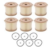 Filtre séparateur eau Kit de remplacement d'huile de séparateur d'eau de filtre à carburant de 6 pièces adapté pour RACOR 2010PM-OR 500FG Filtres à essence