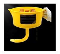 Filtre séparateur huile-eau de type entonnoir - Éléments filtrants 3/4 - Durable et élégant en bleu, noir et jaune(With 5filter element)