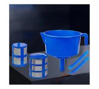 Filtre séparateur huile/eau de type entonnoir - Filtre à carburant à double maille bleue 31 x 27 cm for équipement de séparation de carburant automobile