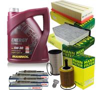 Filtre Set Inspection Set 5W30 Huile Moteur Pour Ocavia Combi 1Z5 1.9 2.0 TDI