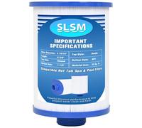 Filtre spa 4CH-23 de rechange PFF25TC-P4, filtre de spa compatible avec Unicel 4CH-23, Filbur FC-2400, Lifesmart 303263, FF-100, XLS-442, SD-00206, AK-90032