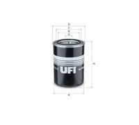 Filtre, système hydraulique de travail UFI 82.132.00