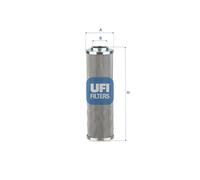 Filtre, système hydraulique de travail UFI 85.221.00