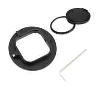 Filtre UV en alliage d'aluminium 52 mm avec bague d'adaptation Pièces de rechange pour GoPro Hero 9/10 Noir