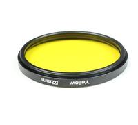 Filtre UV,Filtre Polarisant Circulaire Filtre coloré 52 mm for caméra d'action 58, Objectif DSLR Universel Rouge, Orange, Jaune, Bleu(58mm,Yellow)