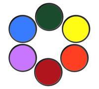 Filtre UV,Filtre Polarisant Circulaire Filtre Couleur Complet 37 40,5 43 46 49 52 55 58 62 67 72 77 82 mm Rouge Orange Jaune Vert Bleu Violet en résine Accessoire de Filtre(43.0mm,Orange)