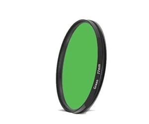 Filtre UV,Filtre Polarisant Circulaire Filtre Fin de Couleur Rouge, Orange, Jaune, Vert, Bleu, Violet, 37/40,5/43/46/49/52/55/58/62/67/72/77/82 mm for Objectif d'appareil Photo(55mm,Green)