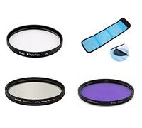 Filtre UV FZ12 77 mm 3 en 1 pour appareil photo Nikon AF-S NIKKOR 70-200 mm f/2.8E FL ED VR et objectif Nikon AF-S Nikkor 80-400 mm f/4.5-5.6G ED VR