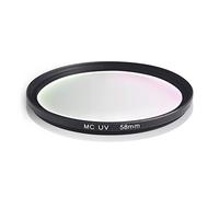 Filtre UV MC. Cadre en Aluminium et Verre Optique. Revêtement Hydrofuge et Anti-Rayures. pour Canon Sony Nikon Leica Fujifilm Panasonic Pentax Sigma Tamron Pentax (58mm)