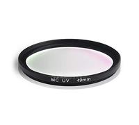 Filtre UV MC. Cadre en Aluminium et Verre Optique. Revêtement Hydrofuge et Anti-Rayures. pour Canon Sony Nikon Leica Fujifilm Panasonic Pentax Sigma Tamron Pentax (49mm)