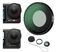Filtre UV Osmo Action 5 Pro 4 avec Bouchon d'objectif en Silicone,Filtre Ultraviolet pour DJI Osmo Action 5 Pro/4,Verre Optique Cadre Aluminium Accessoire Objectif Action5 Action4 (Pas pour l'Action3)