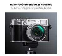 Filtre Uv Protection Et Bouchon Et Pare-Soleil Compatible Avec Fujifilm X100/X100F/X100S/X100T/X100V/X100Vi[Z166]